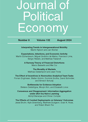 Journal of Political Economy, Volume 132, Number 8, August 2024